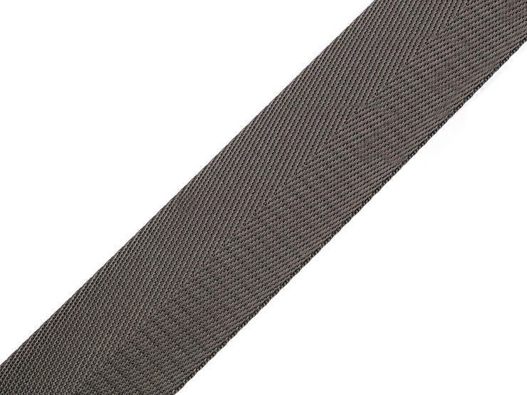 Smooth Double-sided Webbing Strap with Shine, width 38 mm