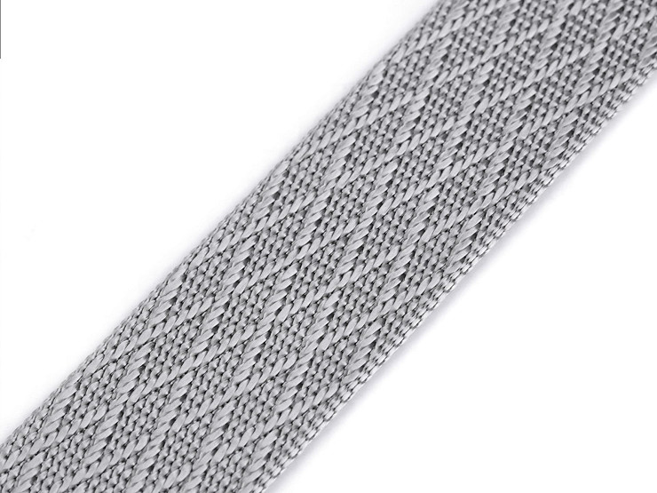 Double-sided Webbing Strap with Shine, width 38 mm