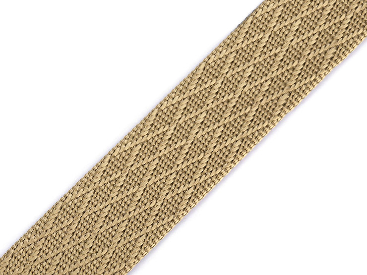 Double-sided Webbing Strap with Shine, width 38 mm