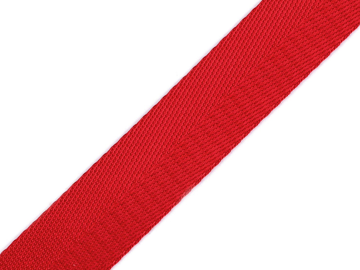 Smooth Double-sided Webbing Strap with shine, width 25 mm