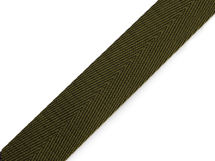 Smooth Double-sided Webbing Strap with shine, width 25 mm