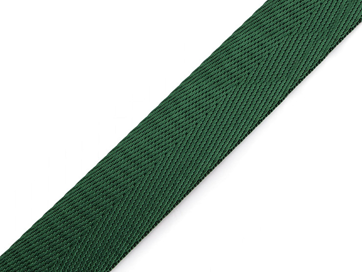 Smooth Double-sided Webbing Strap with shine, width 25 mm