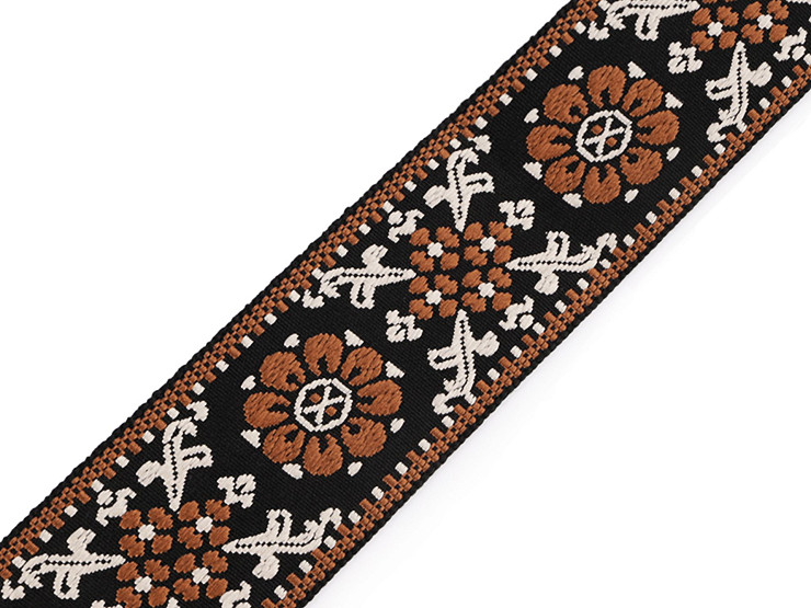 Webbing Strap with Embroidery width 50 mm