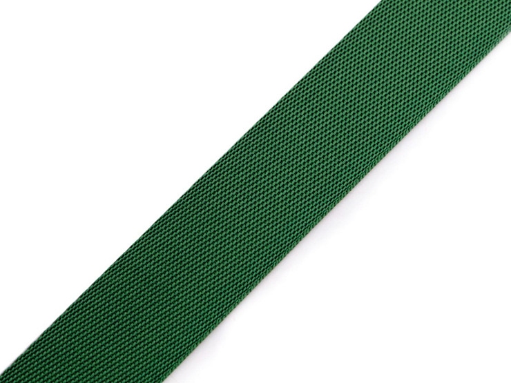 Smooth double-sided webbing strap with gloss, width 25 mm 