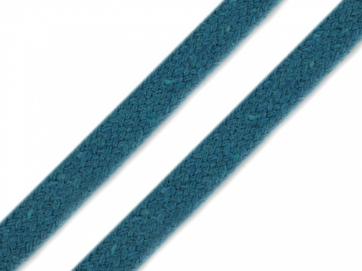 Cordón de algodón plano, ancho 10 mm