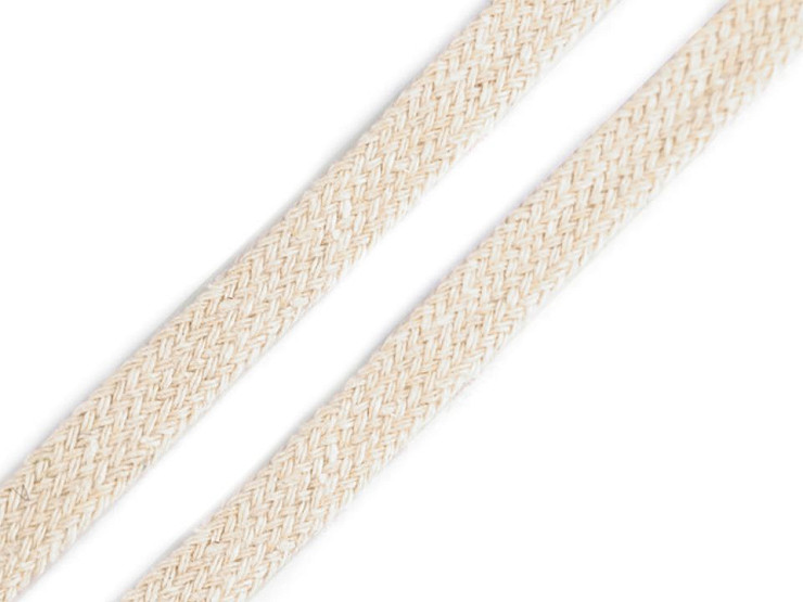Cotton Cord flat width 10 mm