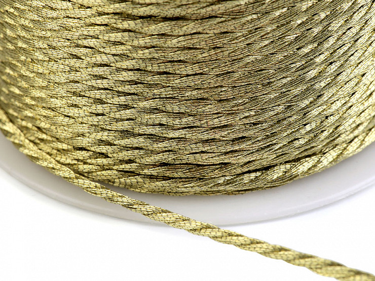 Twisted Cord Ø1.5 mm with metallic thread