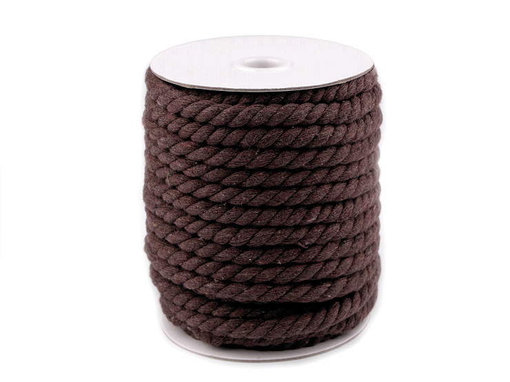Cordón/cuerda de algodón trenzado Ø8 mm