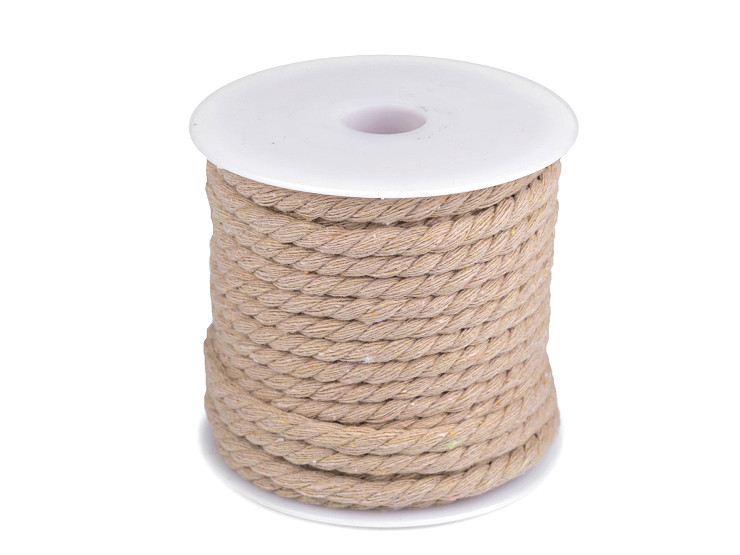 Cordón/cuerda de algodón trenzado Ø5 mm
