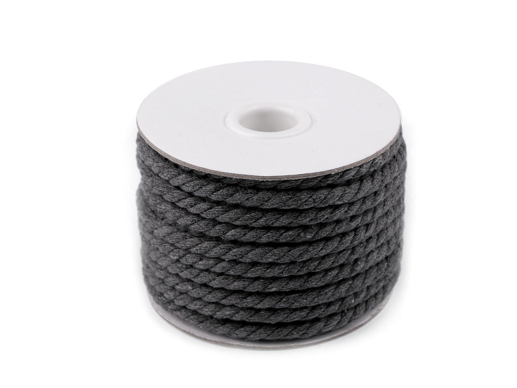 Cordón/cuerda de algodón trenzado Ø5 mm