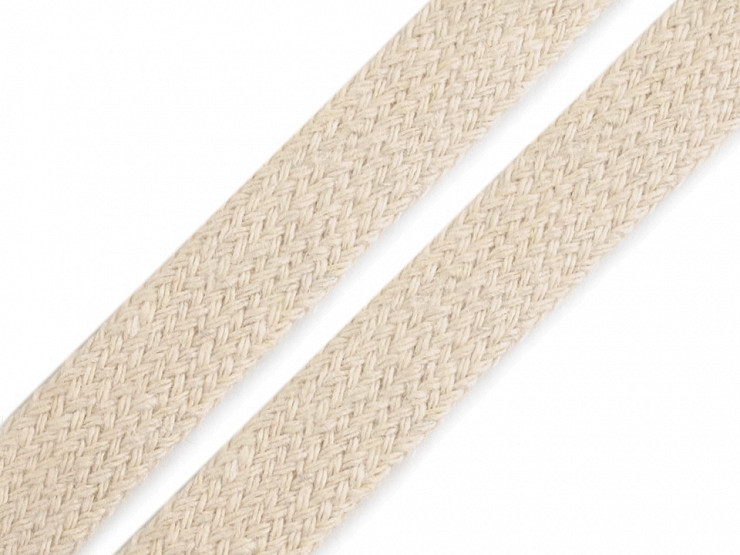 Flat Cotton Cord width 12-15 mm