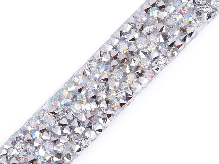 Iron on Rhinestone Trimming Braid width 15 mm