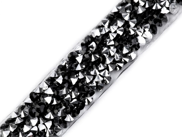 Galon thermocollant avec strass, largeur 15 mm