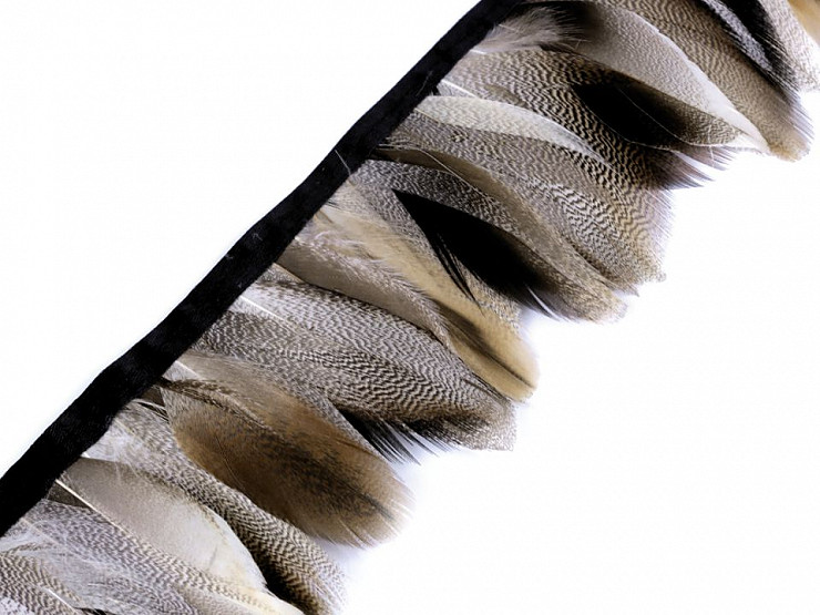 Taśma z piór - kacze pióra szerokość 7 cm