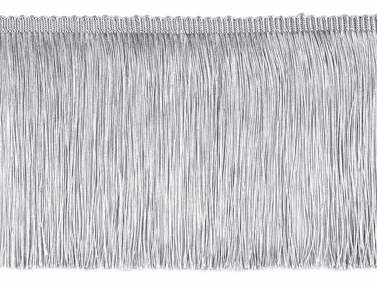 Fringe Trim, glossy, width 15.5 cm