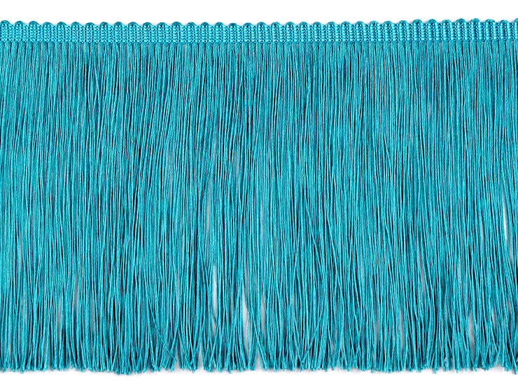 Fringe Trim, glossy, width 15.5 cm