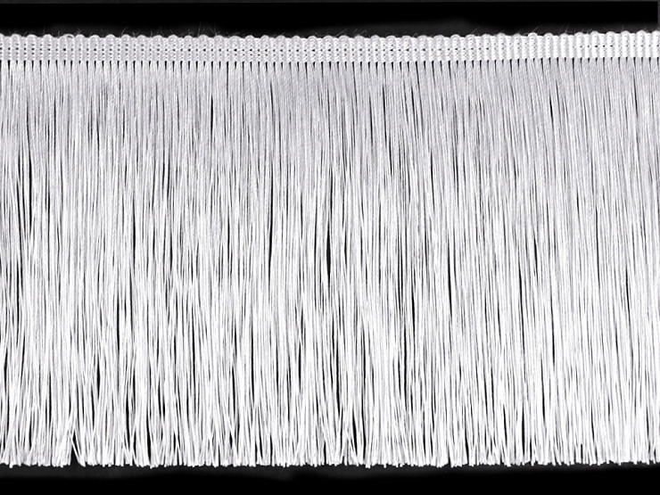 Fringe Trim, glossy, width 15.5 cm