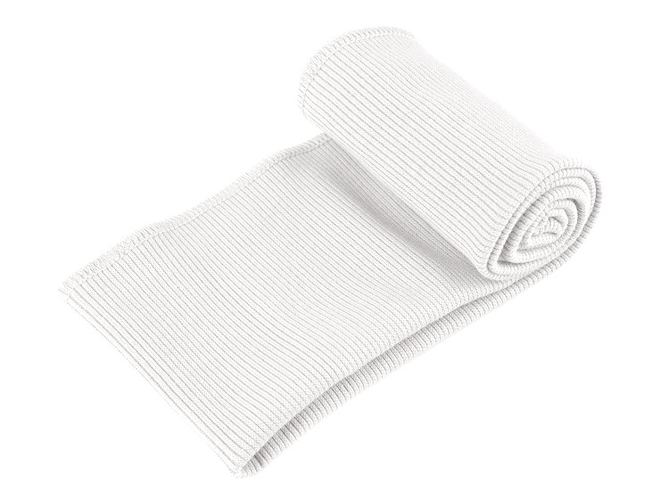 Maille en coton élastique pour bords de sweat-shirt - forme tunnel, 8 x 80 cm