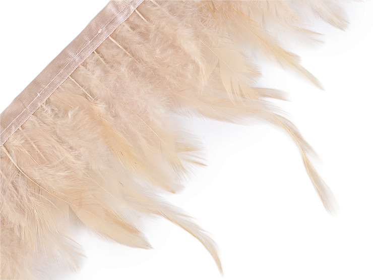 Pasamanería, plumas de gallo, 7-12 cm