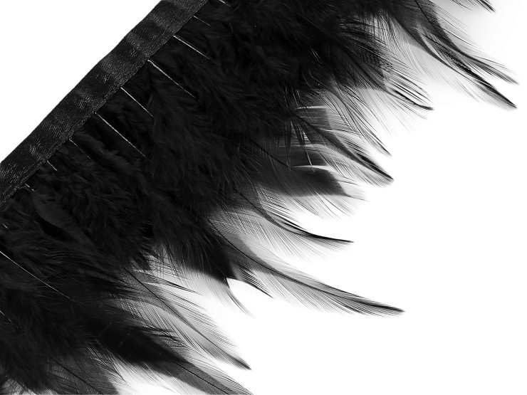 Pasamanería, plumas de gallo, 7-12 cm