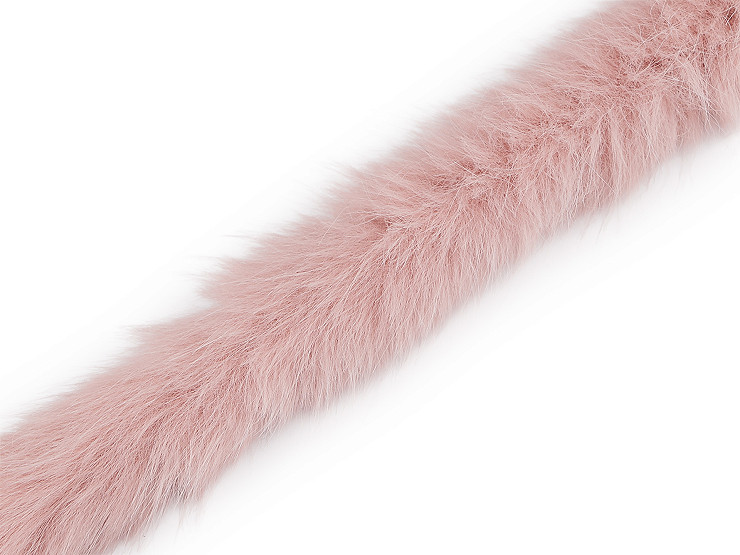 Adorno de pelo sintético redondeado para ropa, ancho 5 cm