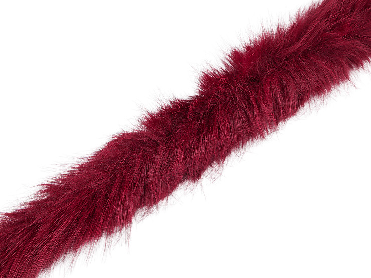 Adorno de pelo sintético redondeado para ropa, ancho 5 cm