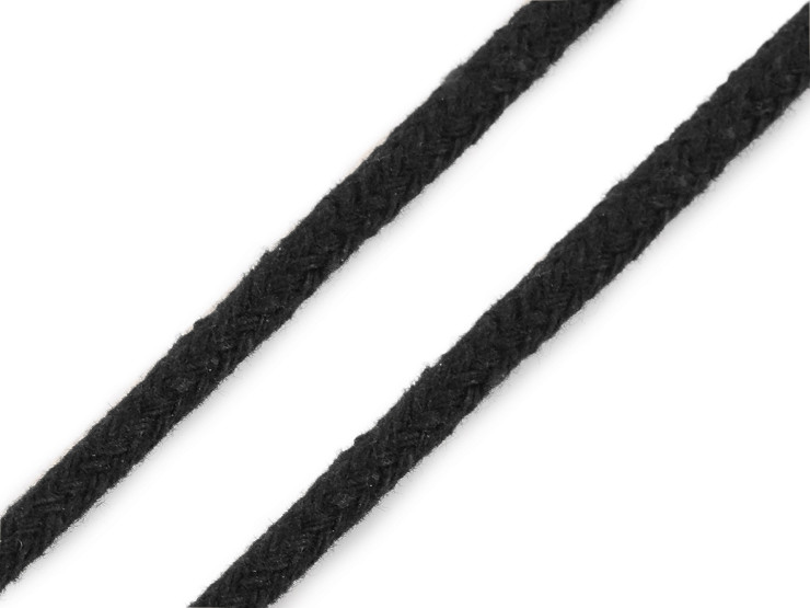 Bavlněná oděvní šňůra splétaná Ø5 mm