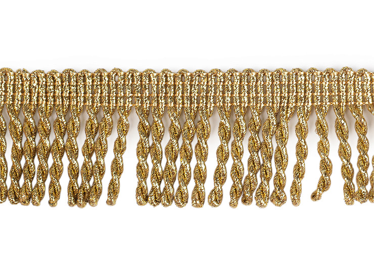 Frędzle lureksowe skręcane szerokość 50 mm 