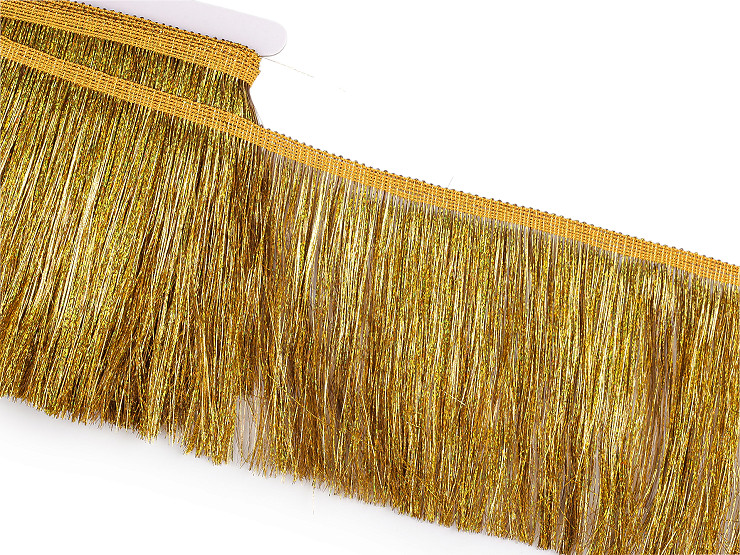 Frędzle metaliczne gęste szerokość 15 cm 