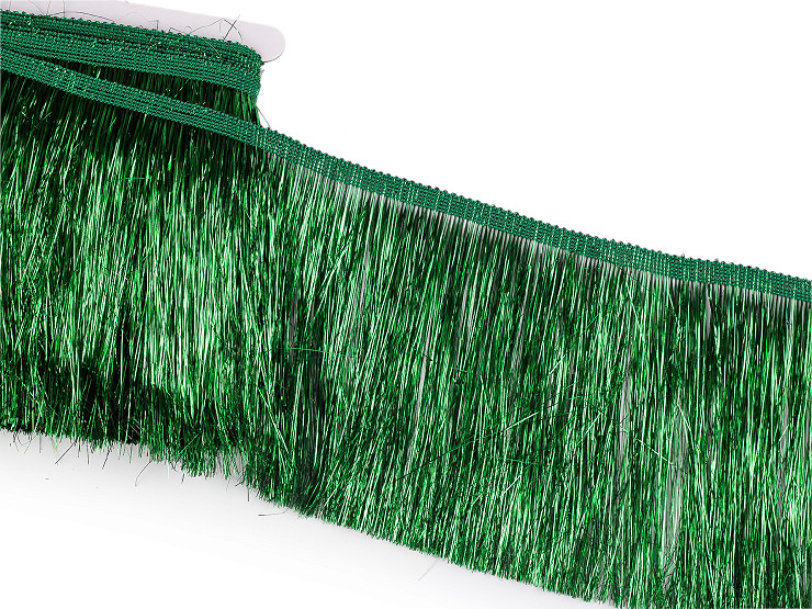 Metallic fringe, dense, width 15 cm 