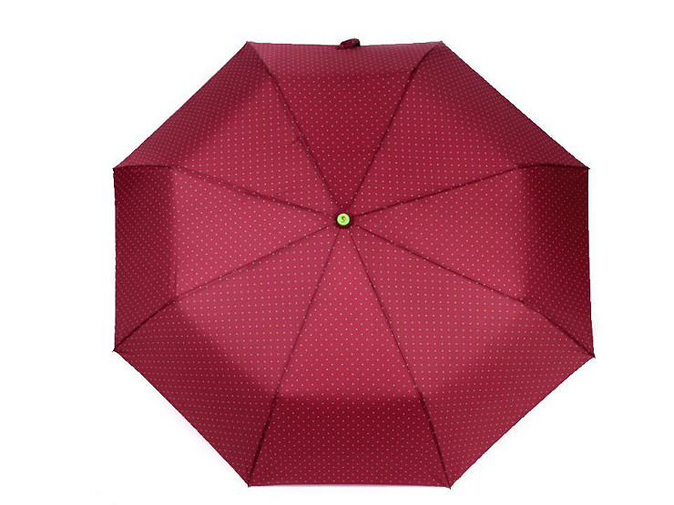 Parapluie pliant à pois avec ouverture automatique, pour femme