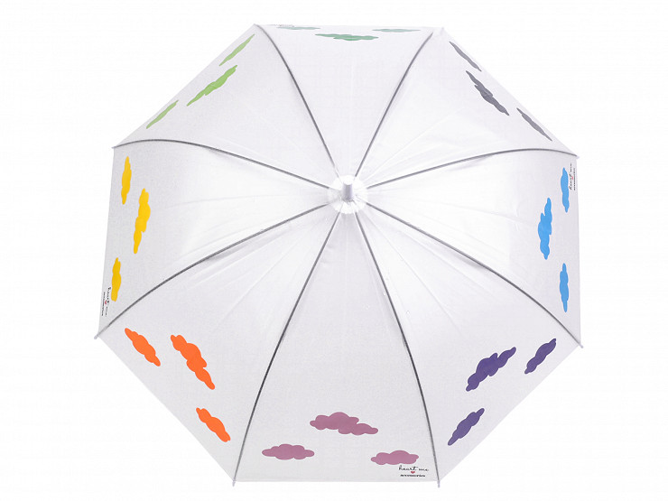 Damen Regenschirm Automatik magisch Wolken