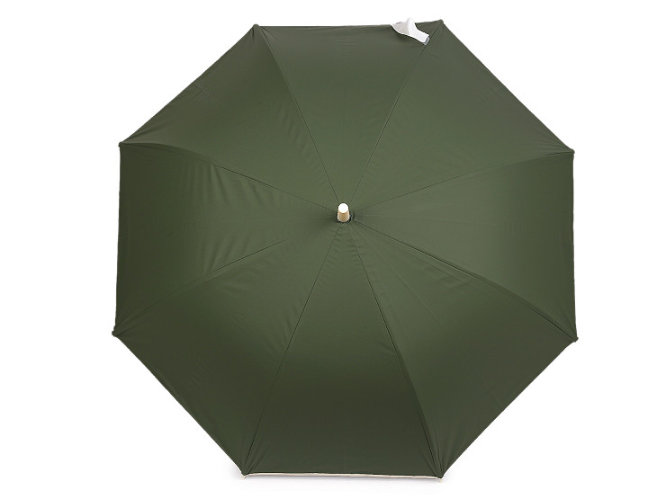 Dámsky vystreľovací dáždnik béžový lem