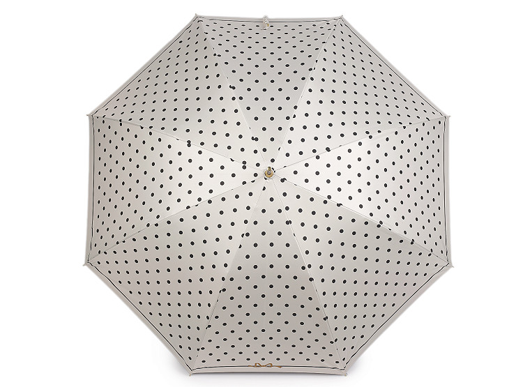 Dámsky vystreľovací dáždnik s bodkami a perlami