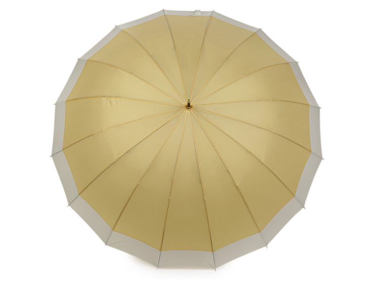 Velký rodinný deštník s dřevěnou rukojetí