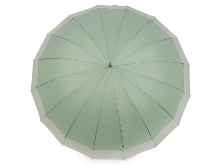 Velký rodinný deštník s dřevěnou rukojetí