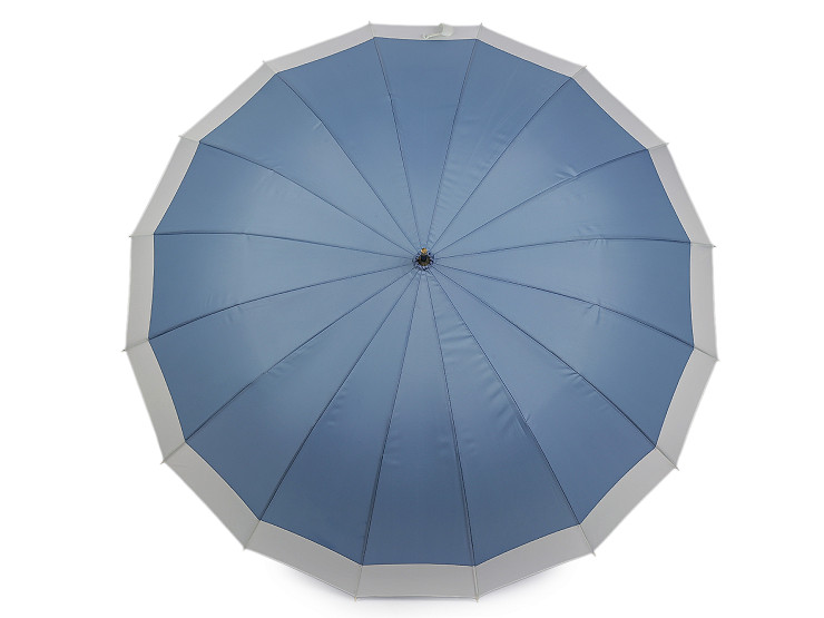 Velký rodinný deštník s dřevěnou rukojetí