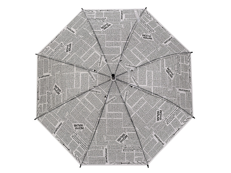 Dámsky / dievčenský vystreľovací dáždnik noviny