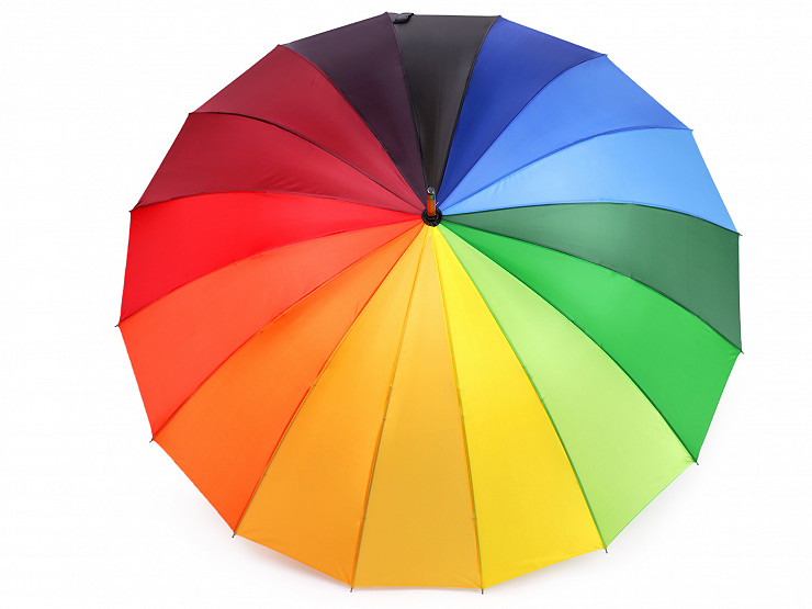 Ladies Stick Umbrella Rainbow