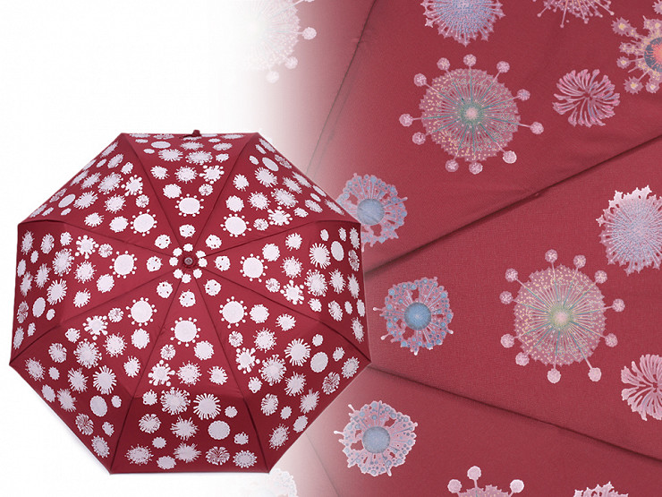 Damen Regenschirm Automatik faltbar magisch