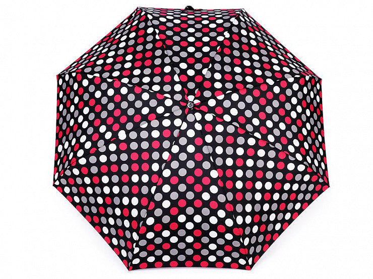 Dámský mini skládací deštník puntík