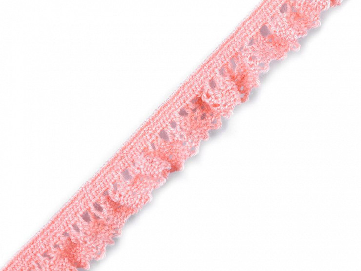 Cotton Bobbin Lace / Elastic Ruffle Lace width 10 mm
