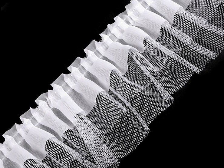 Obrub s volanima, 3-slojni, širine 70 mm