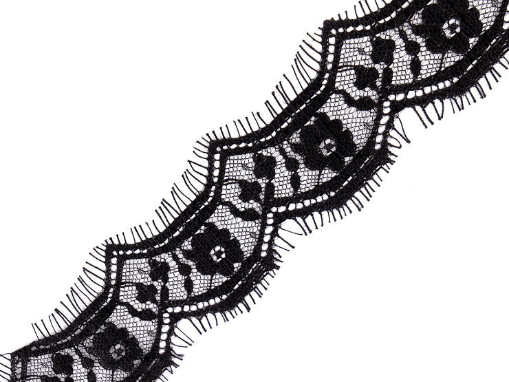Pizzo francese morbido, per lingerie, larghezza: 65 mm