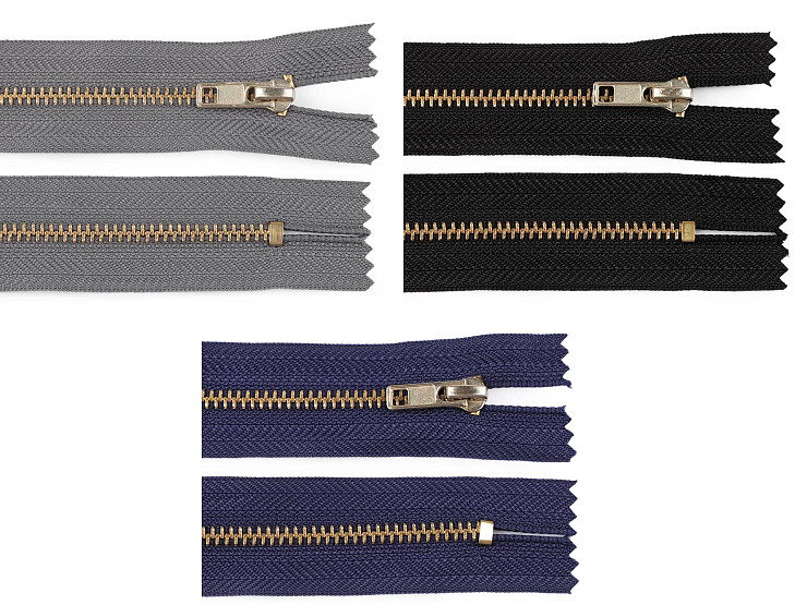 Metal Zipper width 4 mm length 12 cm pants