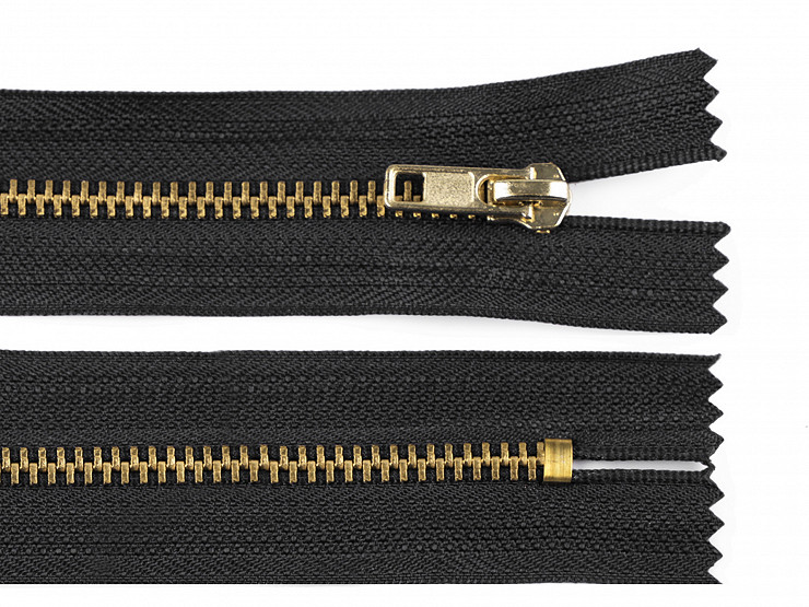 Metal / Brass Zipper width 4 mm length 20 cm pants