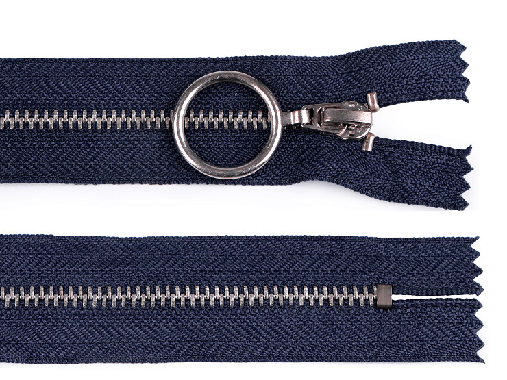 Metal Zipper width 4 mm length 20 cm with silver teeth