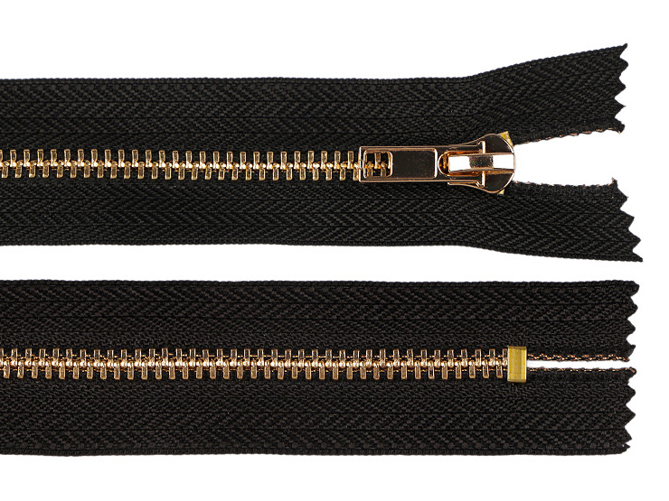 Kovový zips No 5 dĺžka 18 cm (jeansový)