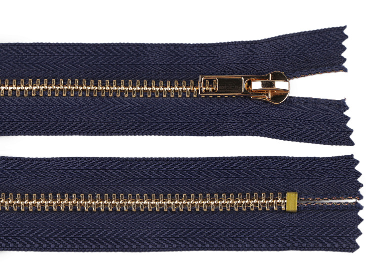 Kovový zips No 5 dĺžka 20 cm (jeansový)