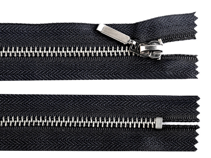 Lot De 10 Fermetures Éclair Métalliques 3# - Longueur 8 à 30 Cm - Verrouillage Auto - Pour Jeans, Sacs
